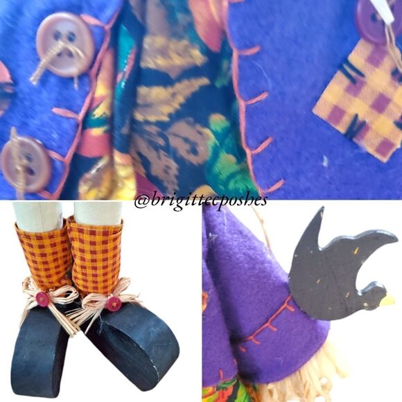 THANKSGIVING FALL 20" in. Scarecrow Straw Doll - Picture 8 of 11